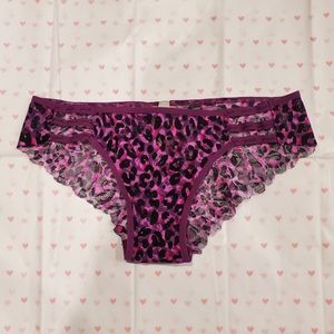 💕PINK Victoria's Secret purple leopard panties sexy
